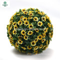 Different color artificial hanging flower ball for garden decor